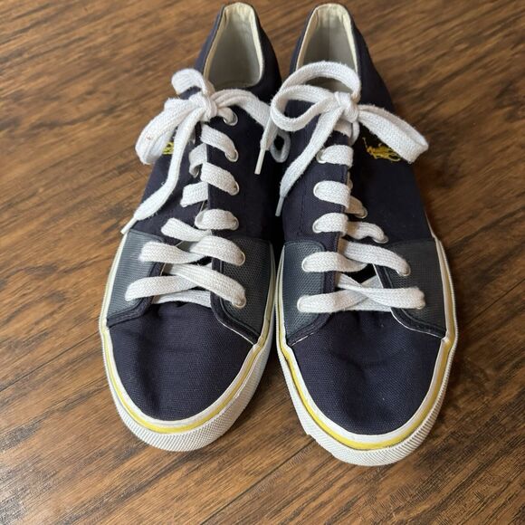 Polo Ralph Lauren Cantor Low Canvas Shoe Men's Size 11.5D Blue - Picture 3 of 13